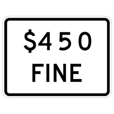 Sign Solutions Usa 24 in Height, 36 in Width, Aluminum, Horizontal Rectangle DUS08HWT3624R2-6bP45